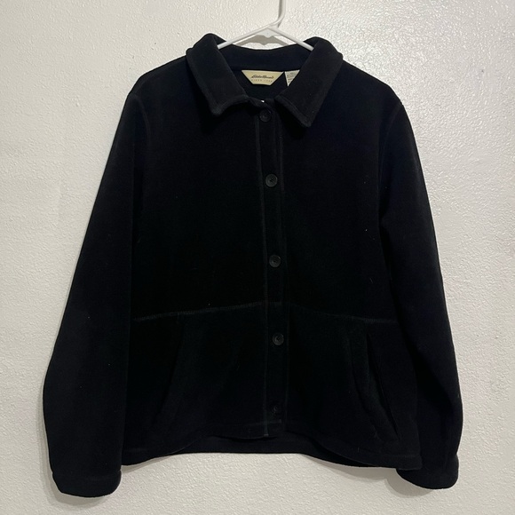Eddie Bauer polartec button up shirt/jacket shacket Women’s medium - Picture 1 of 9